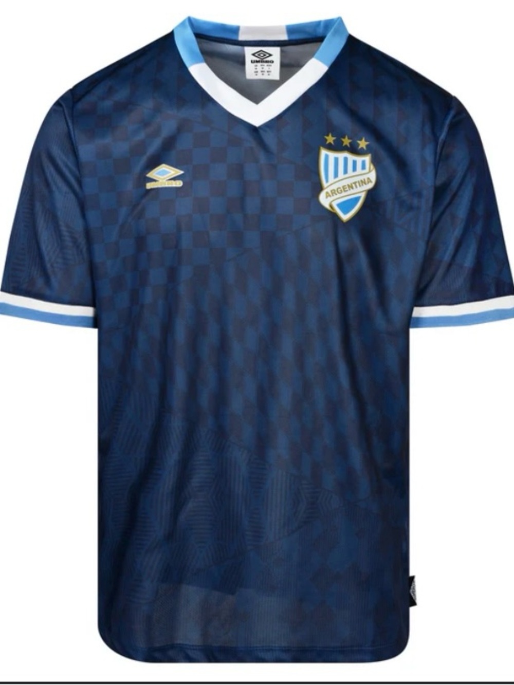 Umbro Argentina Navy Short-Sleeve Soccer Jersey